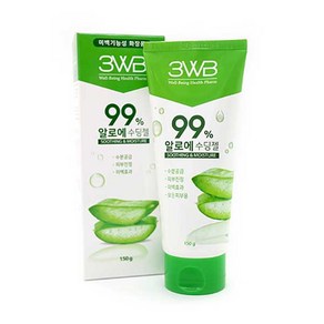 웰빙헬스 예쁜얼굴 알로에베라 수딩젤 수분진정 150ml, 3개