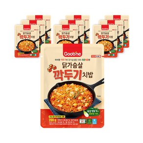 굽네 닭가슴살 깍두기 치밥, 200g, 10개