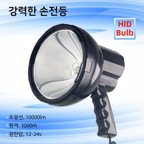 사냥용 스포트라이트 220W 고루멘 손전등 서치라이트 12V 제논 작업 조명 강력한 낚시 조명, Puple 12000K, 35W, 1개