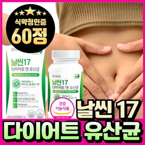 BNR17 비에날씬 유산균 다이어트 bnr17 식약청인증 캡슐 비엔알17 / 날씬17 다이어트 엔 유산균