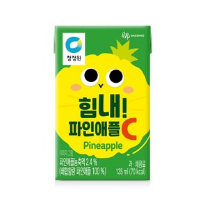 [얌얌마켓] 청정원 힘내! 파인애플씨C 파인애플주스 135ml x 10개, 32개