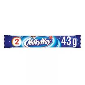 Milky Way 밀키웨이 트윈 초콜릿 바 초코바 43g 12팩, 12개