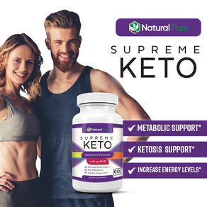 슈프림 케토 다이어트 알약 고급 체중 감량 BHB 케톤스 지방 버너 울트라 부스트 Supeme Keto Diet Pills Advanced Weight Loss BHB Keton, 1개