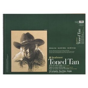 스트라스모아 S4 Toned Tan 패드 스프링 스케치북 45x60cm 24매 (GI412018)