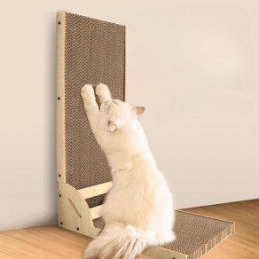 고양이 수직L자형 스크래쳐 장난감 스크래쳐 침대, 1개, 수직형