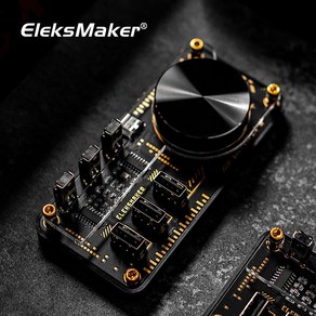 EleksMake USB 허브 3 포트 사용자 커스텀 버튼 볼륨 조절 노브 레트로 디자인, 1개