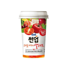 매일유업 썬업 과일야채샐러드 레드 190mlx20컵, 190ml, 20개