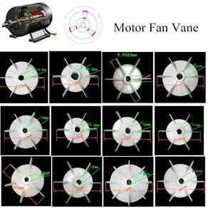 플라스틱 팬 베인 공기 압축기 펌프 교체 부품 JW50 JW56 JW63 JW71 AO90-4P DC 단상 모터 냉각 액세서리, 1개