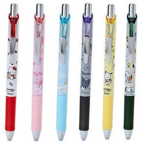 산리오 캐릭터 에너겔 볼펜(0.5mm) 헬로키티 마이멜로디 포챠코 Pentel ENERGEL