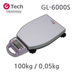 산업용 이동형저울 100kg/0.0.5kg LCD 건전지 GL-6000S 농산물 수확 택배 화물 물류 휴대용저울 지테크, 1개