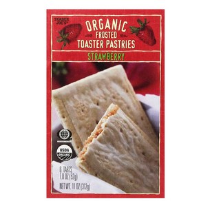 트레이더조 유기농 토스트 페이스트리 6개입 312g Tade Joes Oganic Fosted Toaste Pasties 11 oz, 1개, 52g