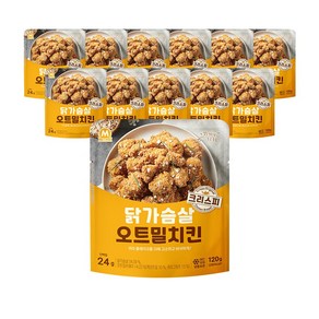 미트리 닭가슴살 오트밀치킨 크리스피 120g, 12개