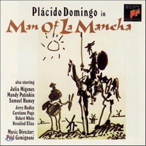 [CD] Placido Domingo in Man of La Mancha (Studio Cast Recoding) 뮤지컬 맨 오브 라만차 OST (플라시도 도밍고 버전)