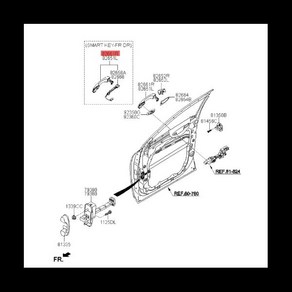 왼쪽 전면 유도 외부 문짝 핸들 기아 쏘렌토 2015-2018 크롬 캐치 핸들 어셈블리 단추 82651-C5710