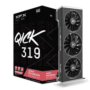 XFX Speedste QICK308 Radeon RX 7600 블랙 게이밍 그래픽 카드 8GB GDDR6 HDMI 3xDP AMD RDNA 3 RX-76PQICKBY, RX 6750 XT