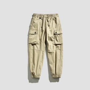 2022 Men’s Militay Cago Pants Fashion Multi-pocket Casual Touses Autumn Sping Cotton Steetwea, 03 LBL609Khaki