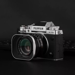 후지 Fujifilm XF 35mm f2 23mm F2 렌즈 메탈 사각 호환 후드 드, 1개, 실버