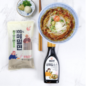 순수 메밀면 150g 4입 + 냉메밀소스 265g, 1개, 600g