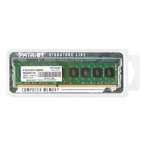 패트리어트 DDR3 8G PC3-12800 CL11 SIGNATURE 1600MHz 파인인포, 1개, 선택하세요, 1개