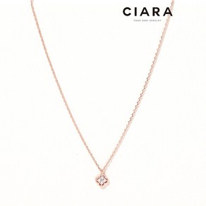 CIARA 14K Riomaggioe 클로버셰입 플라워 목걸이 (GoldPlated)