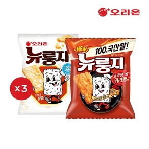 오리온 뉴룽지 오리지널(124g) x 3개 + 고추장카라멜(105g), 687g, 1세트