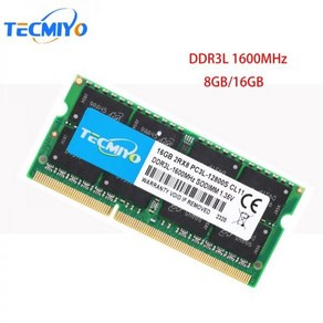 메모리 DDR3L 노트북 램 PC3L 12800S SODIMM 노트북과 호환 가능 16GB 8GB 1600MHz 1.35V