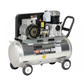 서원 에어콤프레샤 SA59-40-5.5(AL/알루미늄)(5.5HP)25/40L/50L/120L 탱크선택, 1개