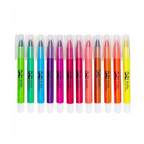 M. Pen- Highlightes Gel Highlighte Pack of 12 No Bleed Highlighte Bible Highlightes Shap, 1개, Oange