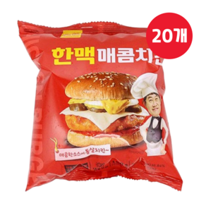 한맥 매콤치킨버거 190g x 20개, 1개, 3.8kg
