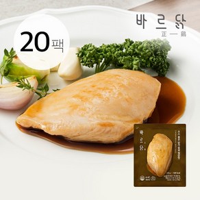 바르닭 소스품은 닭가슴살 찜닭맛, 100g, 20개