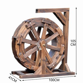 연못 정원 물레방아 조경 연못분수 꾸미기 인테리어 소품 야외 분수, 휠 지름 80cm