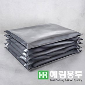 HD택배봉투(은색) 쇼핑몰택배봉투 택배비닐 의류봉투, 50장, 55 x 65 + 4