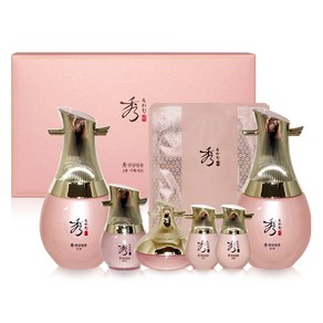 수려한 천삼 설윤 수액 130ml + 15ml + 유액 130ml + 15ml + 에센스 5ml + 크림 10ml + 마스크 세트, 1세트