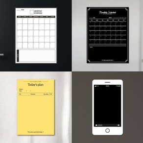 냉장고보드 메모보드 화이트보드 붙이는 자석 칠판, TYPE-03