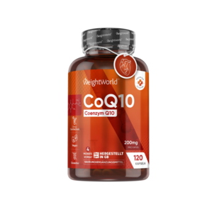 코엔자임 Q10 유비퀴논 -200mg - 비건 120개 - 4개월 분량 WeightWold 영국산, 1개, 120정