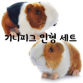 데코뎅코 기니피크 커플 인형세트 봉제인형 장난감, 1개