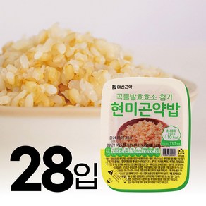 대신곤약 곡물발효효소첨가 곤약밥 110kcal 밥대신 저칼로리 즉석밥 하루한끼 3주분, 150g, 28개