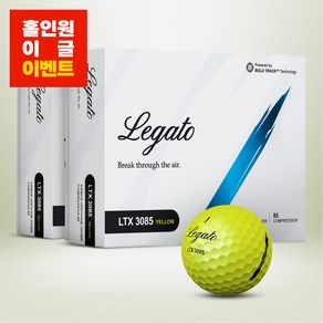 레가토 정품 USGA 공인구 우레탄 3피스 새 골프공 옐로우 비거리 골프볼 24구