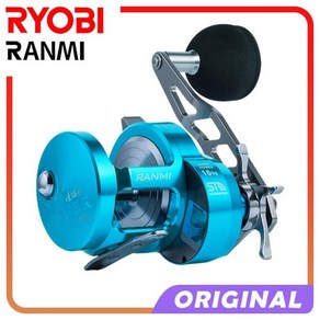 RYOBI RANMI 슬로우 지깅 휠 최대 드래그 16kg 8 + 1BB 금속 보트 바닷물 라운드 베이트 캐스팅 낚시 릴, 1) 9  왼쪽, 1.9 - 왼쪽