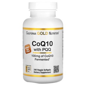 캘리포니아골드뉴트리션 CoQ10 100mg PQQ 10mg 베지캡슐 240정, 1개