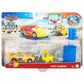 Disney Cars Toys 디즈니 카 컬러 체인저 2022 카 온 더 로드 크루즈 라미레즈 피티 포함