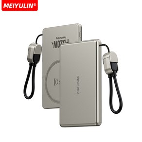 5000mAh 미니 무선 보조베터리 마그네틱 10000mAh USB C 케이블 iPhone 용 고속 충전 휴대용 외장 배터리 Samsung Xiaomi, [01] 5000mAh, [01] Golden, 1개