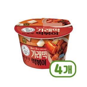 미정당 가래떡볶이 즉석용기컵 310g x 4개