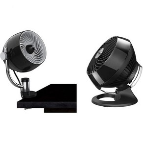 Vonado Pivot3C 컴팩트 에어 서큘레이터 클립 온 팬에 멀티 서피스 마운트 블랙, Pivot3 Clip, Fan + Fan