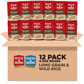 Rice-A-Roni Long grain & wild rice with herbs 4.3 Ounce Pack Rice-A-Roni 장립종 및 야생쌀 허브 포함 4.3온스 12