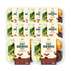 1am 토핑잇 알뜰샐러드 불고기, 170g, 10개