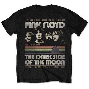 ROCKPANDA Pink Floyd Vintage Stipes 반팔티