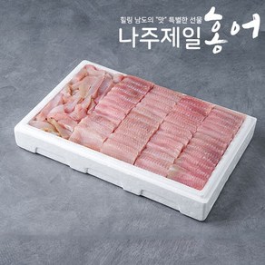 극한직업 방송 나주제일 국내산 모듬 1kg 싱싱하게 오늘배송 내일도착 초장 홍어애.뼈 서비스, 1개