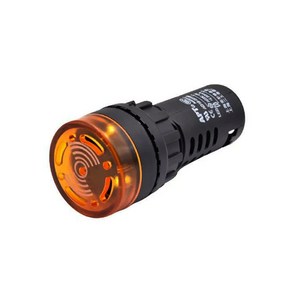 DC12V 부저 주황 LED램프 역전압경고 22mm, 1개