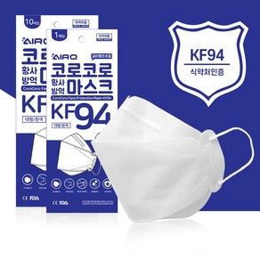 코로코로황사방역걸이형끈조절마스크KF94 10매입X10 황사마스크 미세먼지마스크 방진마스크 먼지차단마스크 방역마스크 보건용마스크 시원한마스크, KF94 10매입X10, 10개